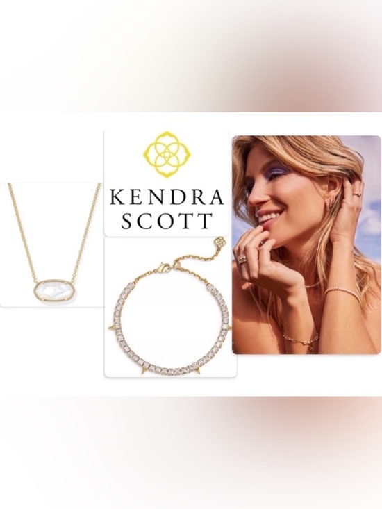 Kendra Scott Jewelry - NWOT Lot of 2x [Kendra Scott] Jacqueline Spike Tennis Bracelet & Elisa Necklace